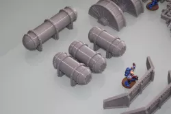 Warhammer 30K / 40K compatible Terrain - Industrial Tank
