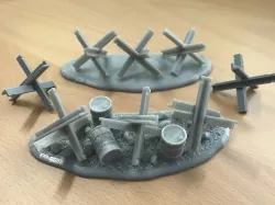 Warhammer 30K / 40K compatible Terrain - Tank Trap