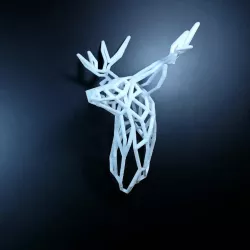 Wire Stag Trophy Head200 mm High Facing Right