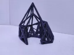 wireframe polygon sculpture
