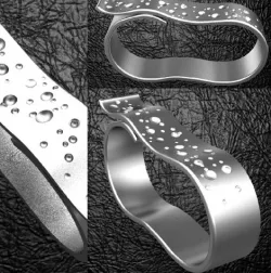 2 fingers fancy belt ring