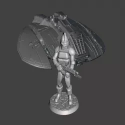 28mm Space Raider Centurion Miniature