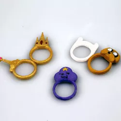 Adventure Time Ring Set