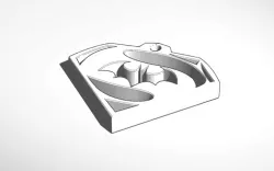 batman/superman keychain