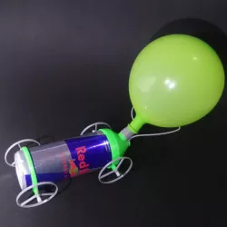 Can re-purposing second life - Balloon race car