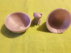 cat inside egg toy