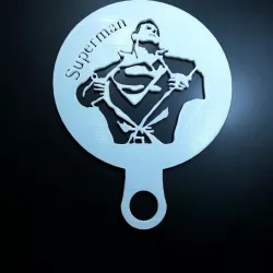 Coffee Stencil - Superman
