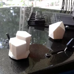 Crystal Volume and Tone Guitar Knobs