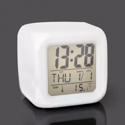 cubic alarm clock battery cover