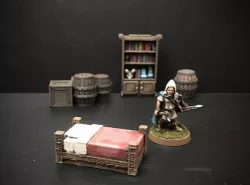 Delving Decor: Inn Bed (28mm/Heroic scale)