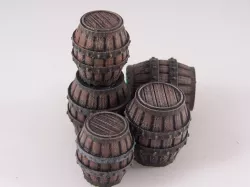 Delving Decor: Medieval Barrels (28mm/Heroic scale)