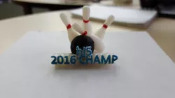 Desktop Bowling Trophy