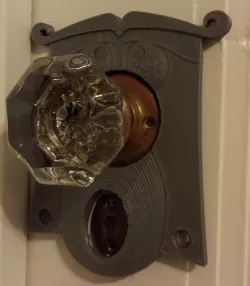 Door Knob Plate - Resized for mortise locks