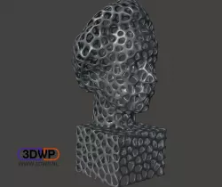 Einstein Bust (Voronoi Style)