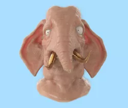 Elephant With Golden Teeth
