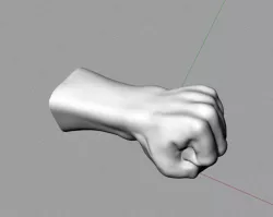 Fist – 11292016 3D ceramic