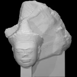 Fragment of a Seated Figure of Buddha