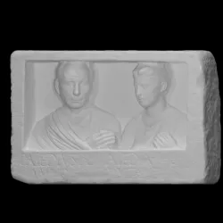 Funerary Relief of Publius Aiedius Amphio and His Wife Aiedia