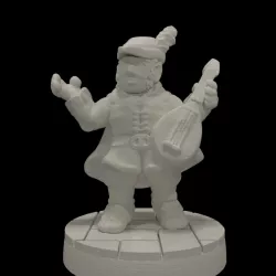 Greensleeves, Halfling Bard (28mm scale)