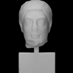 Head of a Bearded Man from a Grave or Votive Statue