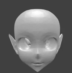 head with elf ears