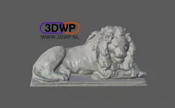 Iron Lion Statue 3D Scan