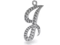 J Letter Pendant/Charm