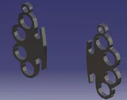 Knuckle-Duster - Earrings