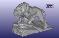 Lion Sculpture 3D Scan