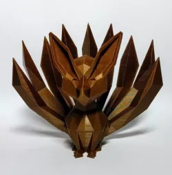 Low-poly Nine-tailed Fox