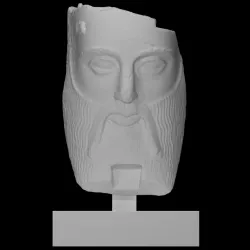 Mask of the River God Achelous (with base)