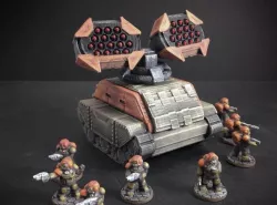 Missile Battery Turret for Gilgamesh Battle Tank (15mm scale)