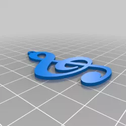 Music Note Keychain