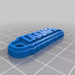 My Customized Multiline Tag or Keychain