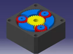NEMA 23 Planetary gearbox reducer, 1:3.333 ratio
