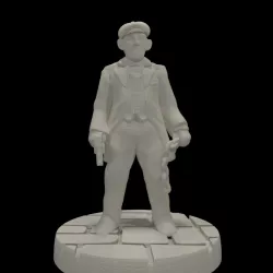 Peaky Blinder w/chain (15mm scale)