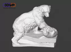 Polar Bear Sculpture (3D Scan)