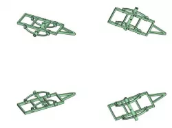 RC Trailer Chassis Scaler Crawler Trucks Leaf Springs Axle Frame