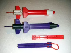 Retro Rubber Band Powered Rocket