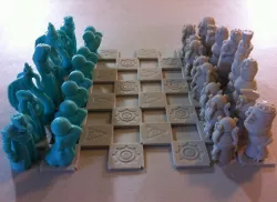 Robots Versus Wizards Chess Set