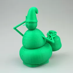 Snowman with presents