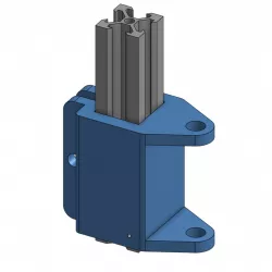 Square bracket for monitor arm VESA