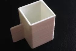 Square coffee cup