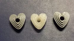 Staggered Heart Charm