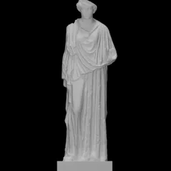 Statue of a Young Woman Wearing a Peplos