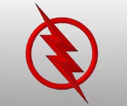 The CW Reverse Flash Chest Emblem