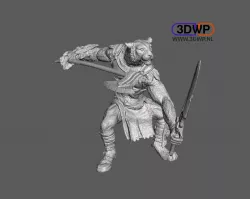 Tiger Fighter Figurine 3D Scan