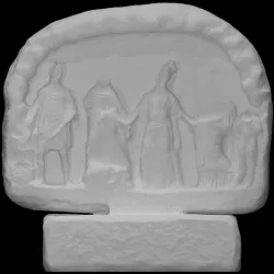 Votive relief in the shape of a cave