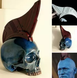 Yondu Fin to fit skull, Kind of.