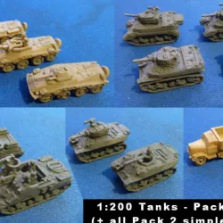 1:200 Tanks and Vehicles Pack 2